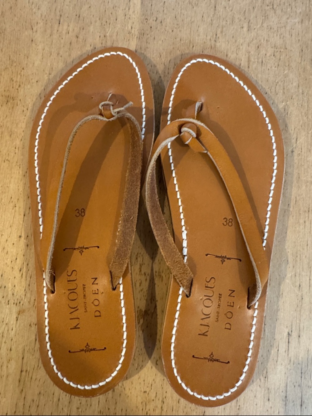 Doen Leather Flip Flop Sandals